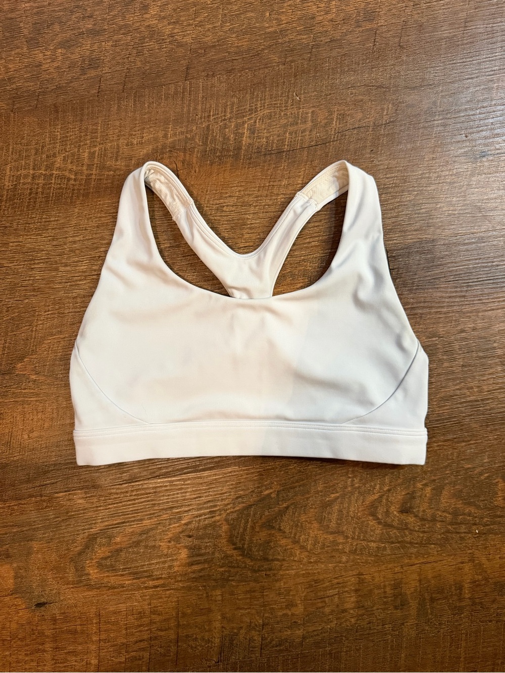 Athleta White Racerback Sports Bra